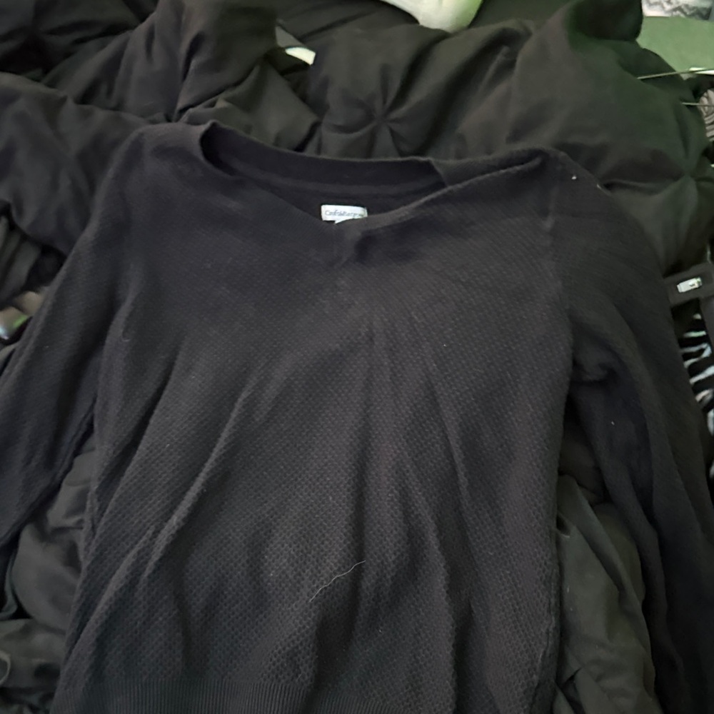 Croft & Barrow Black Crew Neck Sweater